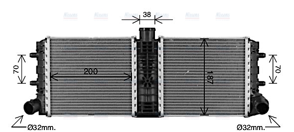 AVA Coolant Radiator AI2430