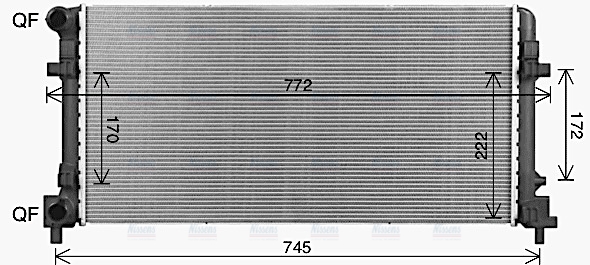 AVA Coolant Radiator AI2450