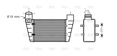 AVA Charge Air Intercooler AI4225