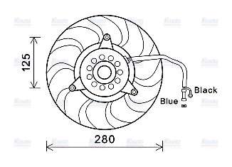 AVA Radiator Cooling Fan AI7503