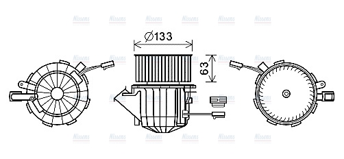 AVA Cabin Fan Blower Motor AI8394