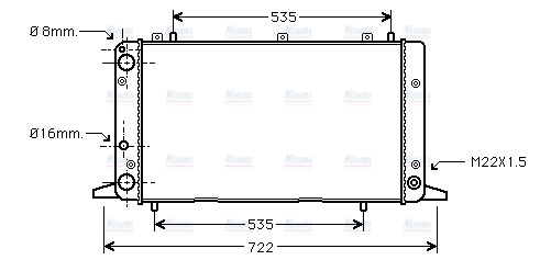 AVA Coolant Radiator AIA2053