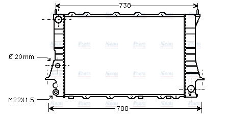AVA Coolant Radiator AIA2081