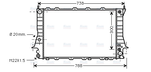 AVA Coolant Radiator AIA2082