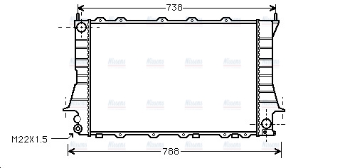 AVA Coolant Radiator AIA2083