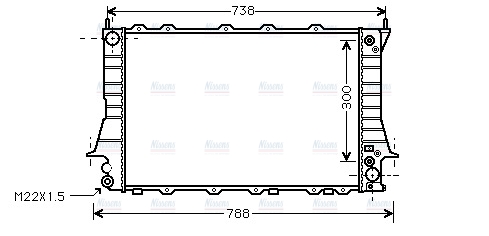 AVA Coolant Radiator AIA2084