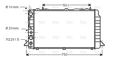 AVA Coolant Radiator AIA2089