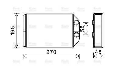 AVA Cabin Heater Core AIA6393