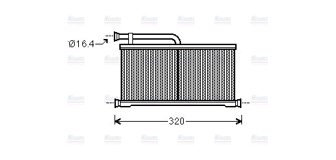 AVA Cabin Heater Core AIA6397