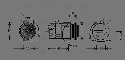 AVA Aircon Compressor AIAK011