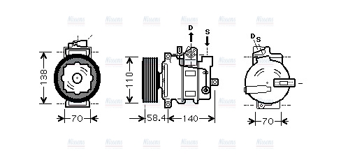 AVA Aircon Compressor AIAK272