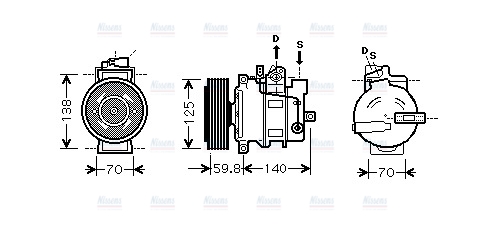 AVA Aircon Compressor AIAK295