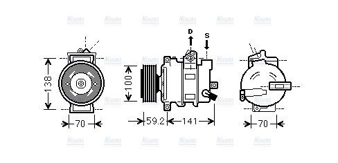 AVA Aircon Compressor AIAK329
