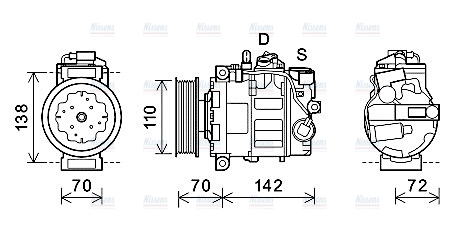 AVA Aircon Compressor AIAK381
