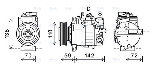 AVA Aircon Compressor AIAK396
