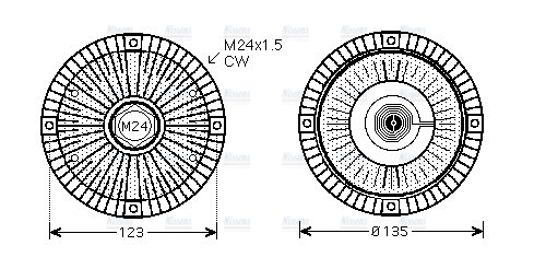 AVA Cooling Fan Clutch AIC285