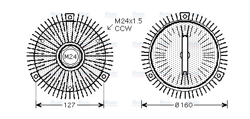 AVA Cooling Fan Clutch AIC286