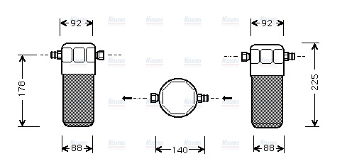 AVA Aircon Receiver Dryer Filter AID154