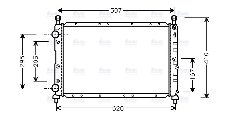 AVA Coolant Radiator AL2020