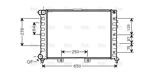 AVA Coolant Radiator AL2029