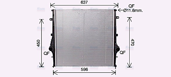 AVA Coolant Radiator AL2146