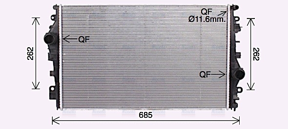 AVA Coolant Radiator AL2147