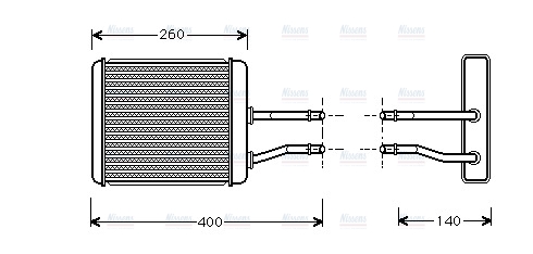 AVA Cabin Heater Core AL6073