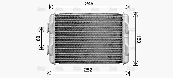 AVA Cabin Heater Core AL6158