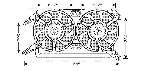 AVA Radiator Fan AL7507