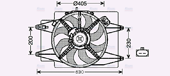 AVA Radiator Fan AL7508