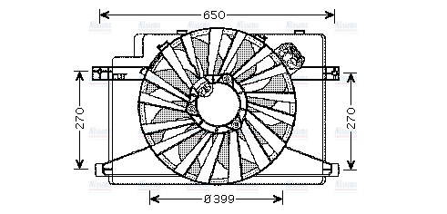AVA Radiator Cooling Fan AL7510