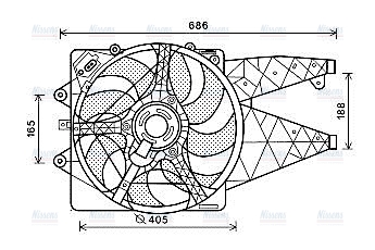 AVA Radiator Cooling Fan AL7523
