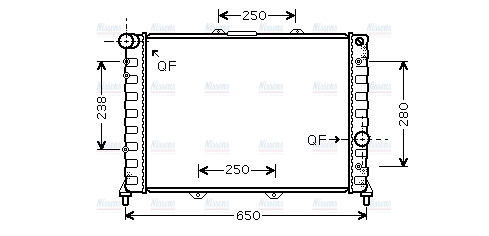 AVA Coolant Radiator ALA2091