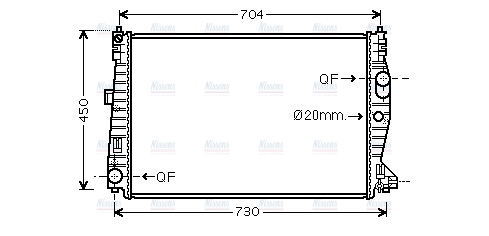 AVA Coolant Radiator ALA2132