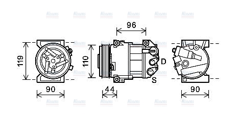 AVA Aircon Compressor ALAK125