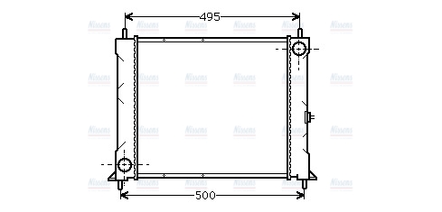 AVA Coolant Radiator AU2067