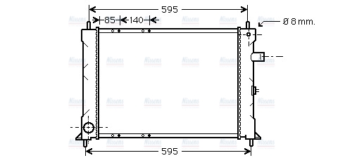 AVA Coolant Radiator AU2155