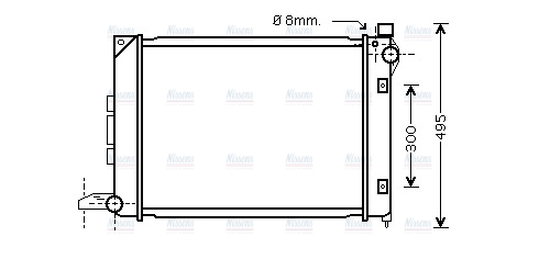 AVA Coolant Radiator AU2164