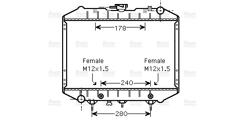 AVA Coolant Radiator AU2199