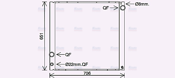 AVA Coolant Radiator AU2229
