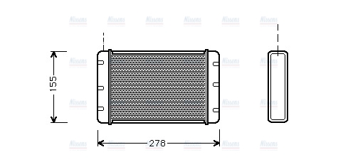 AVA Heater Core AU6052