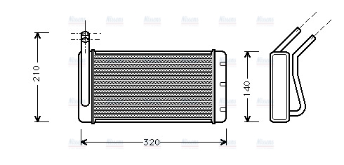AVA Heater Core AU6054