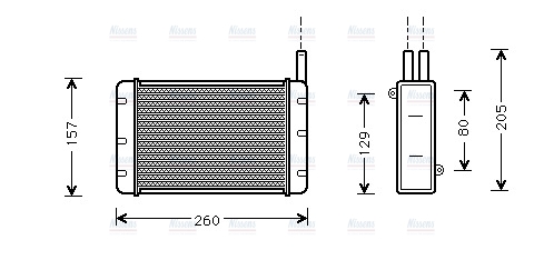 AVA Heater Core AU6055