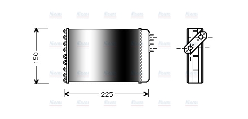 AVA Heater Core AU6087