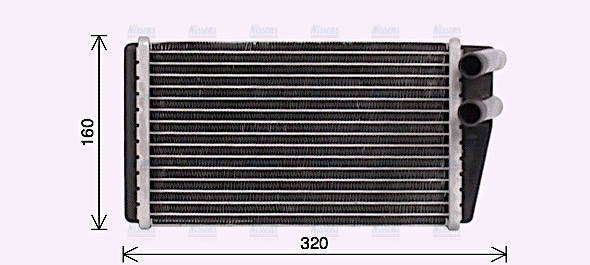 AVA Cabin Heater Core AU6233