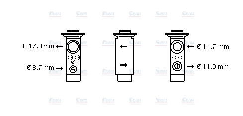 AVA Aircon Expansion valve BW1360