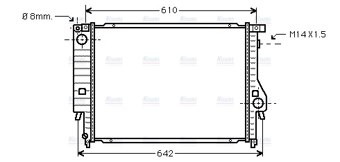 AVA Coolant Radiator BW2047