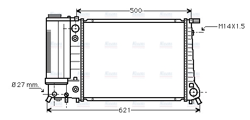 AVA Coolant Radiator BW2084