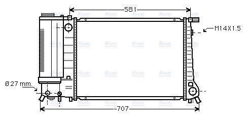 AVA Coolant Radiator BW2090