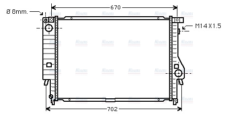 AVA Coolant Radiator BW2128